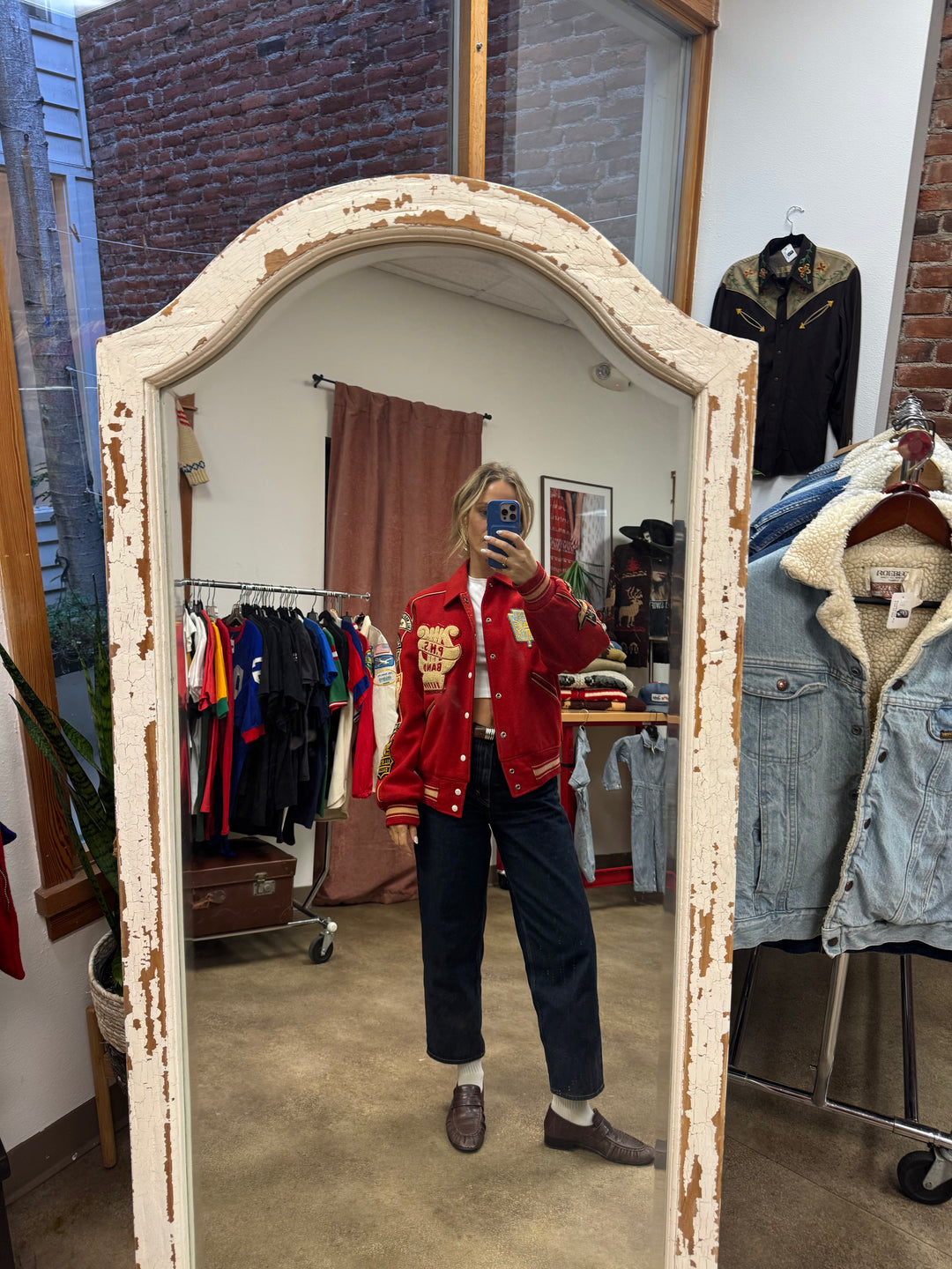 1950/60's Vintage P.H.S. Band Letterman Jacket – Red Wool