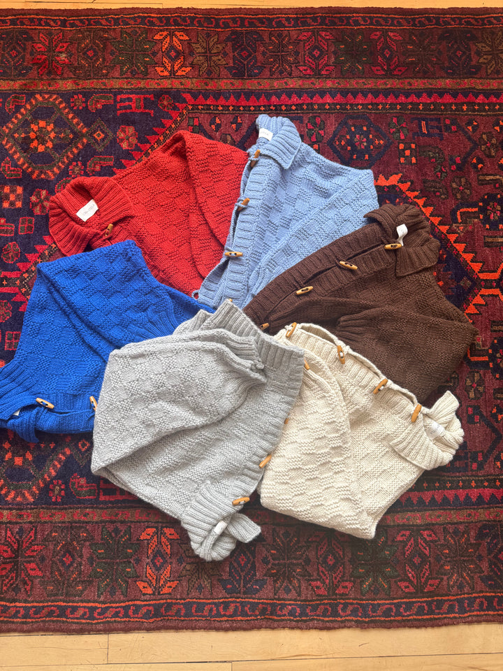 Basket Weave Cardigan - Chocolate