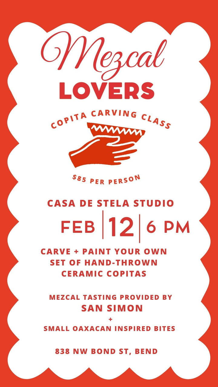 Ceramic COPITA Carving Class w/San Simon - BEND OREGON