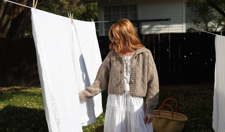 Basket Weave Cardigan - Oatmeal