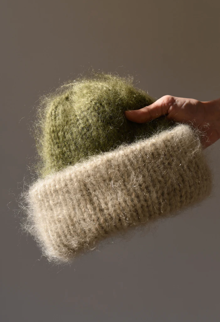 Brushed Mohair Beanie - Multiple Colors