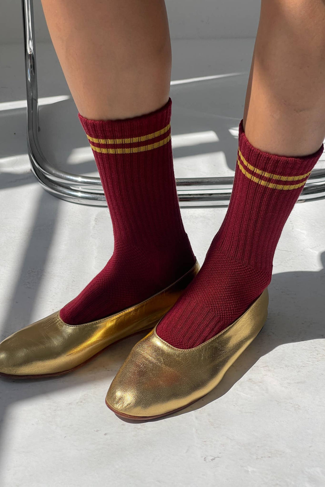 Boyfriend Socks: Cardinal