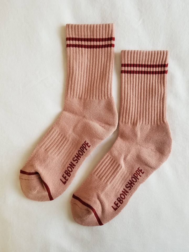 Boyfriend Socks: Lt. Grey