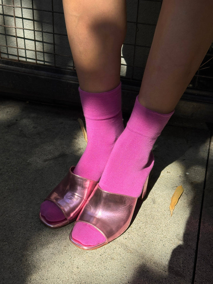 Sneaker Socks: AZALEA