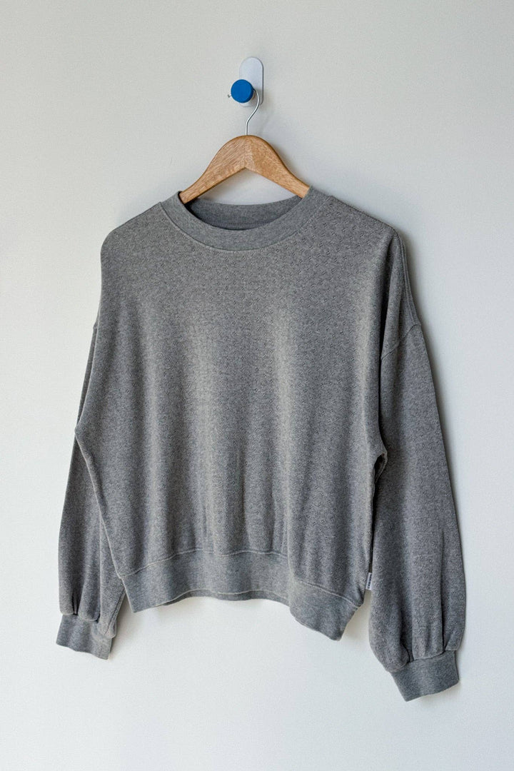 Pointelle Core Sweatshirt MELANGE GREY