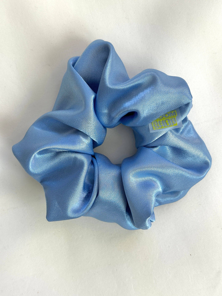 Mini Satin Scrunchie: Deep Peacock