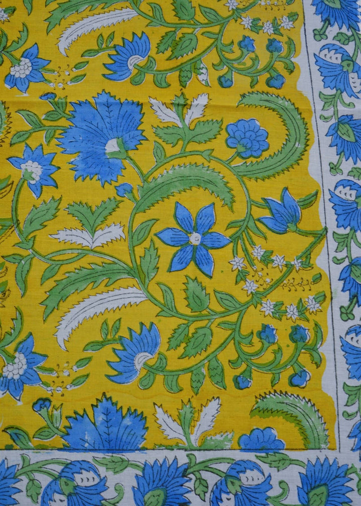 Blue Lotus Trail - Block Printed Cotton Band