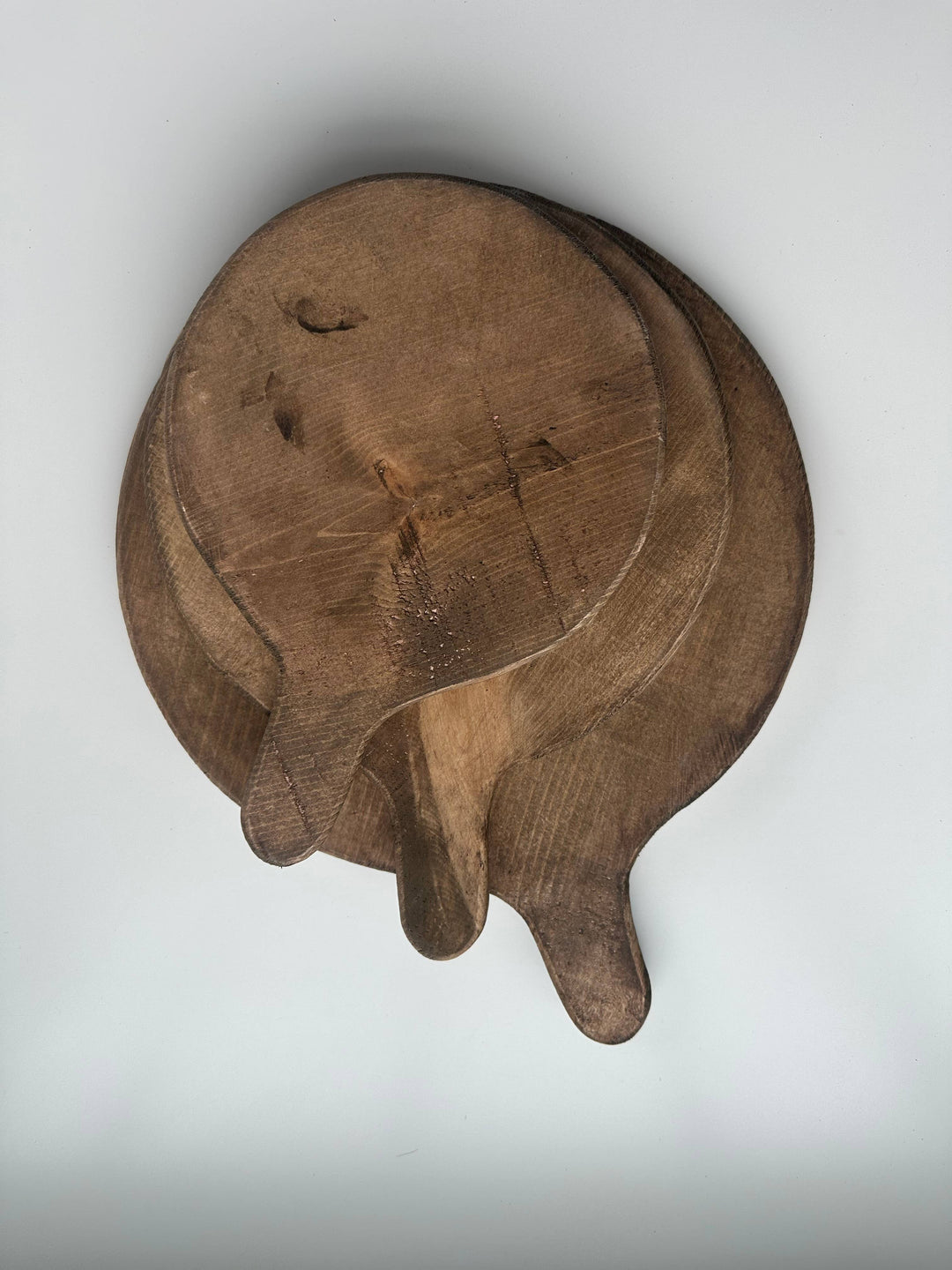 Round board with handle: Natural / Large