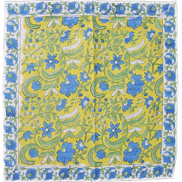 Blue Lotus Trail - Block Printed Cotton Band