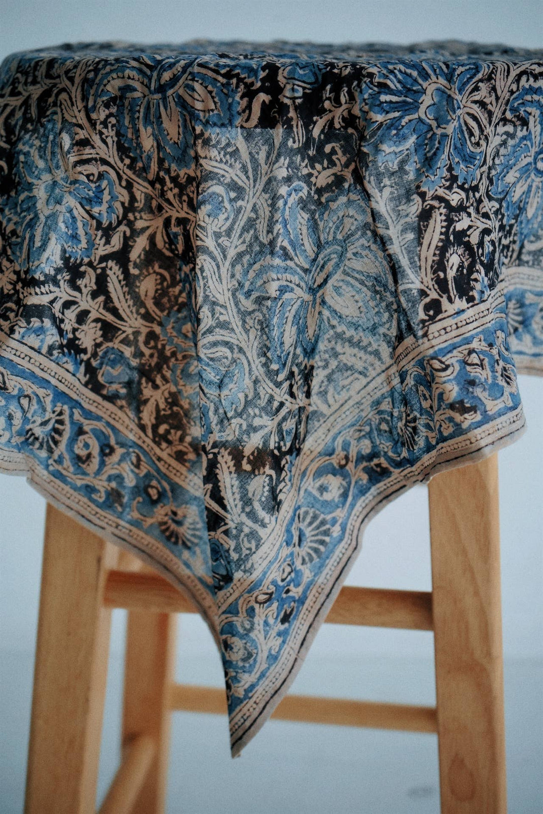 Persian Iris - Kalamkari Cotton Bandana (KK1445)