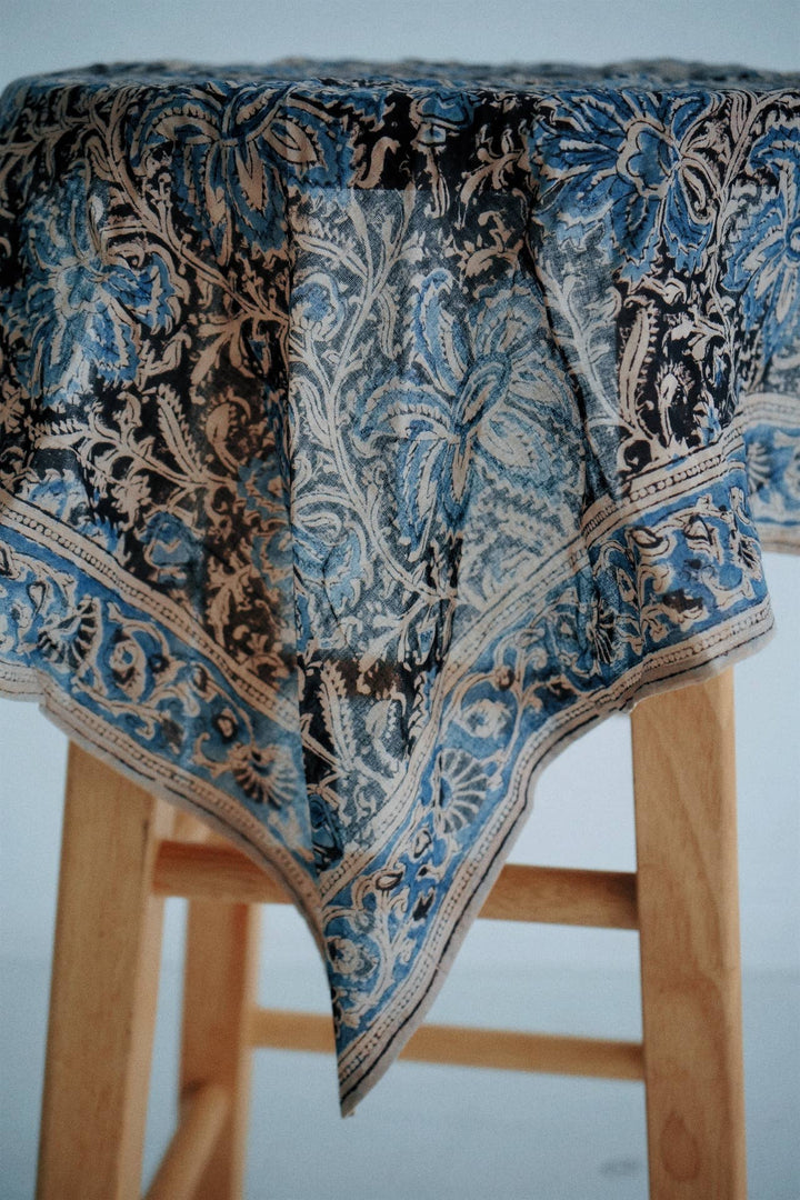 Persian Iris - Kalamkari Cotton Bandana (KK1445)