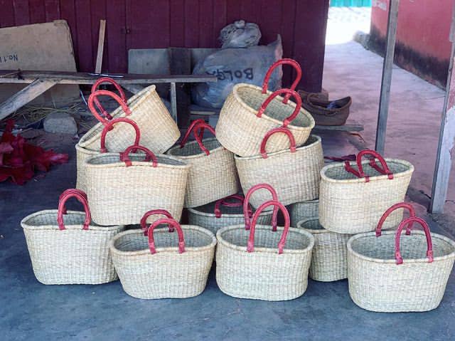 Heavy Duty Natural Eco-friendly Oval Bolga Basket