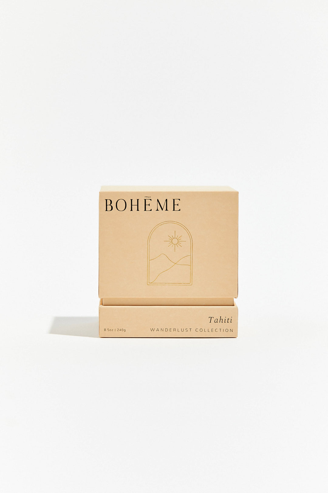 Tahiti: Boheme Scented Candle with Soy Wax Blend