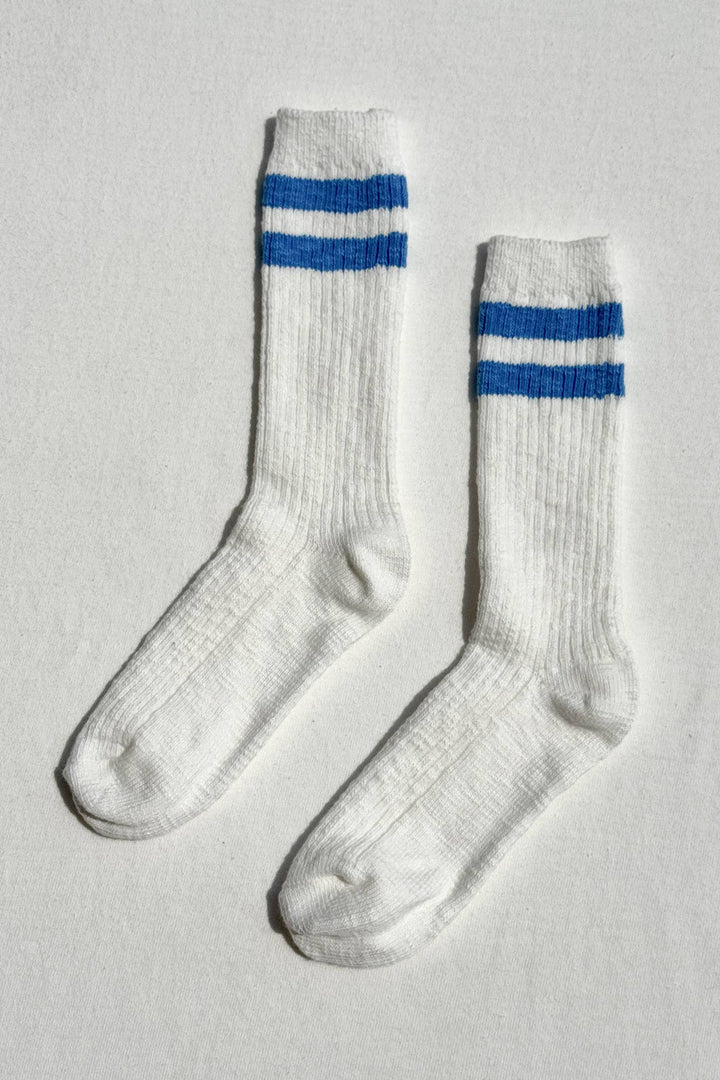 Cottage Varsity Socks: Flax Varsity