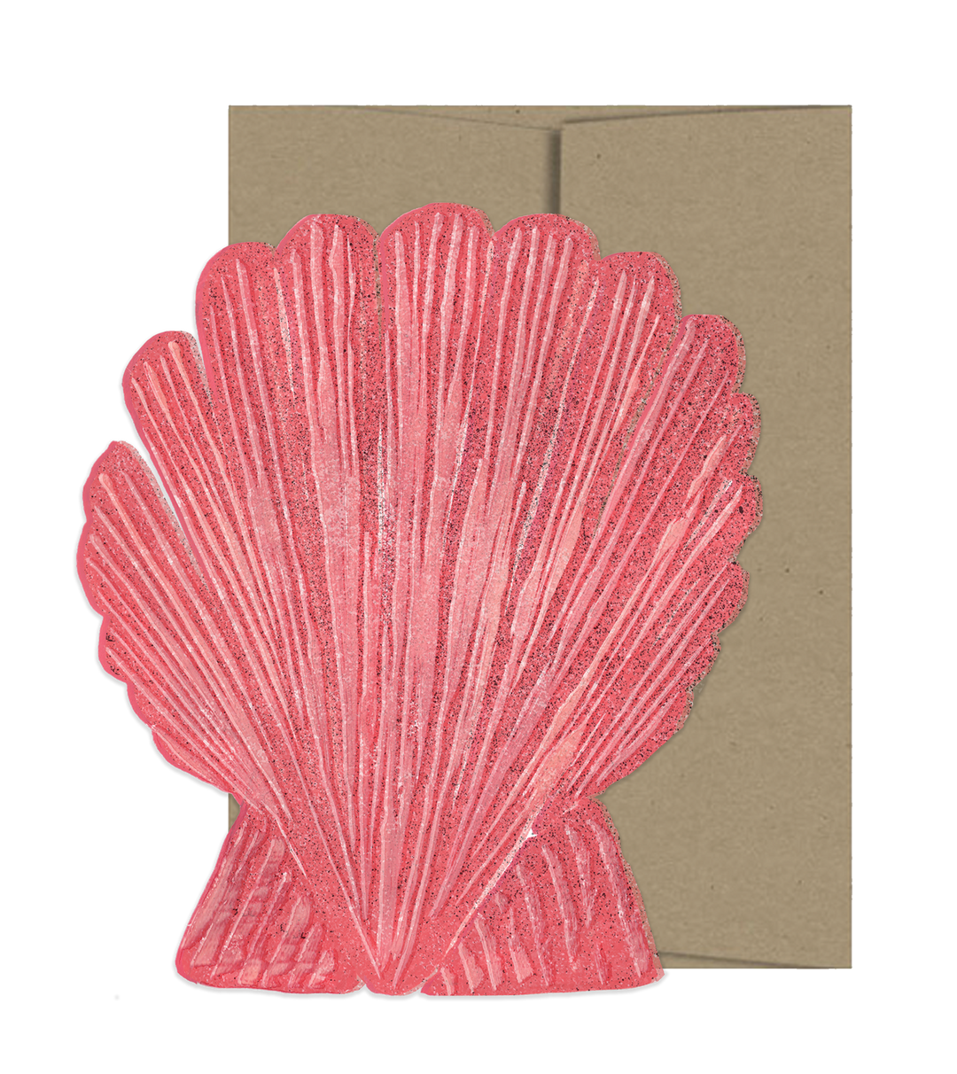 Seashell Die Cut Card - Seaside Collection