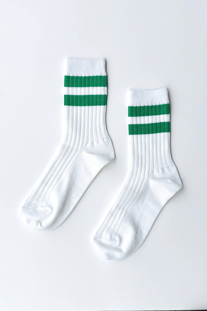 Her Varsity Socks: Azure