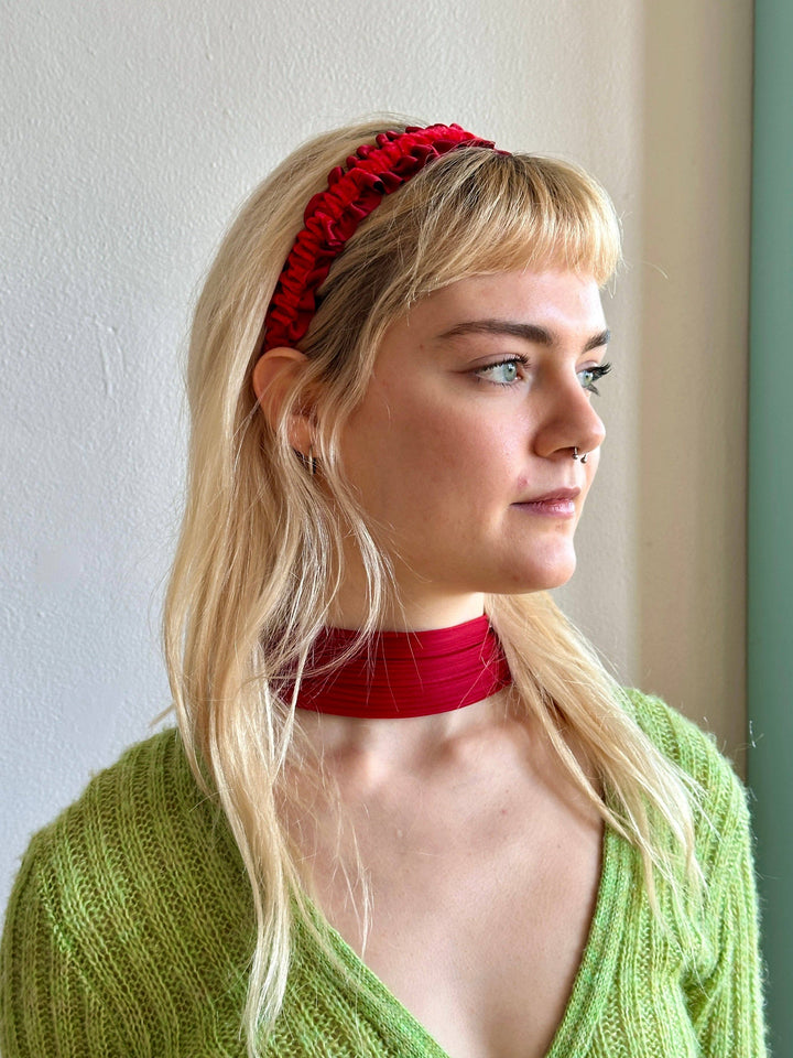 Antoinette Headband: Antique Blue