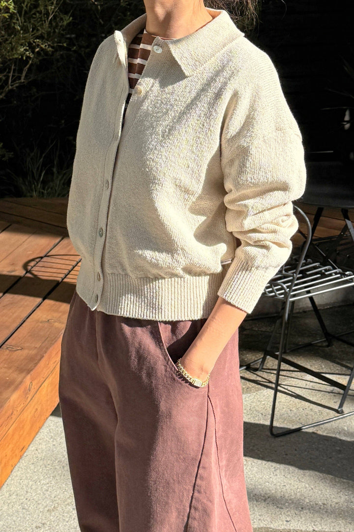 The Club Cardigan: Naturel