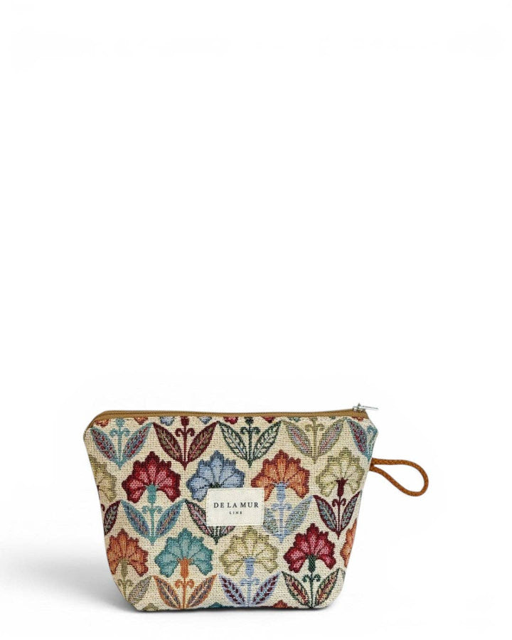 Floral Jacquard Small Makeup Bag – Multicolor (Flora)