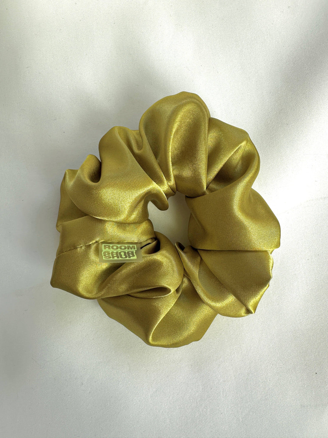Mini Satin Scrunchie: Deep Peacock