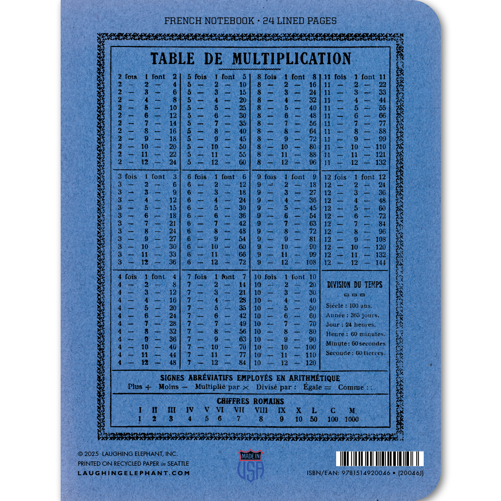 Composition Flower - French Notebook