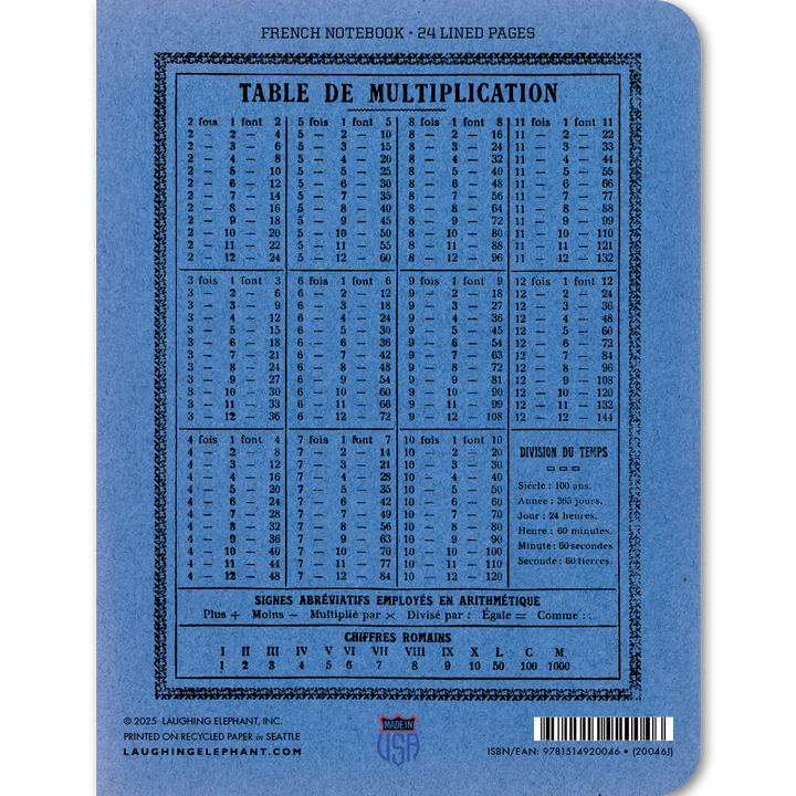 Composition Flower - French Notebook