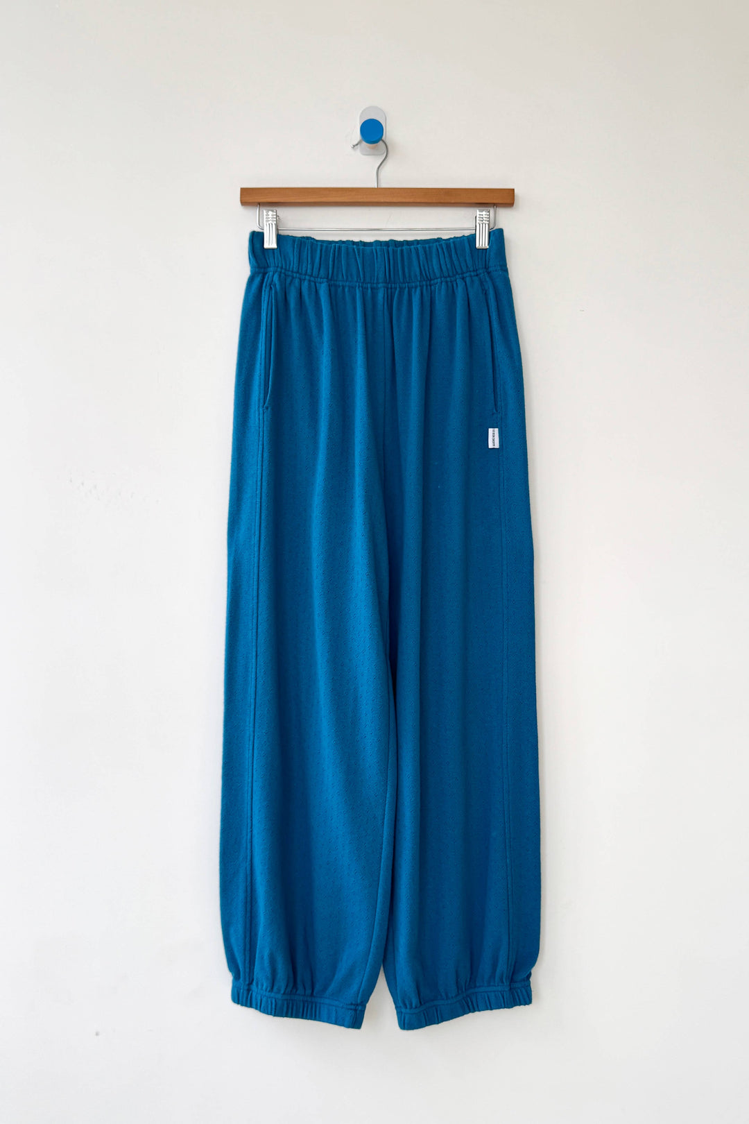 Le Bon Pointelle Balloon Pants: Sea Blue