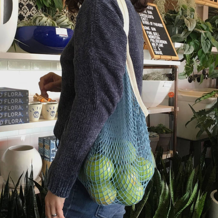 The french market bag no.2 in french blue: French blue
