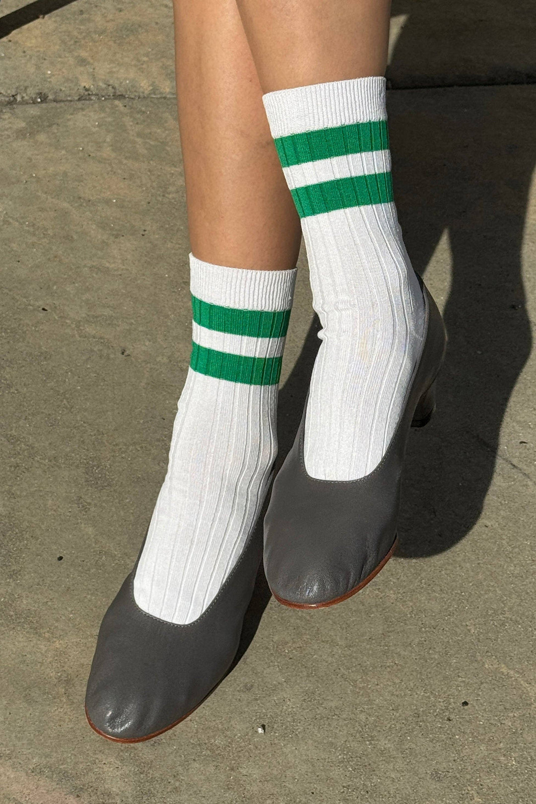Her Varsity Socks: Azure