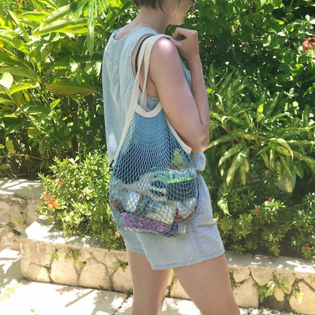 The french market bag no.2 in french blue: French blue