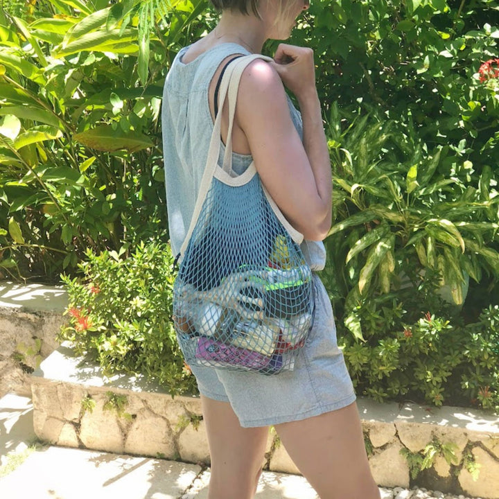 The french market bag no.2 in french blue: French blue