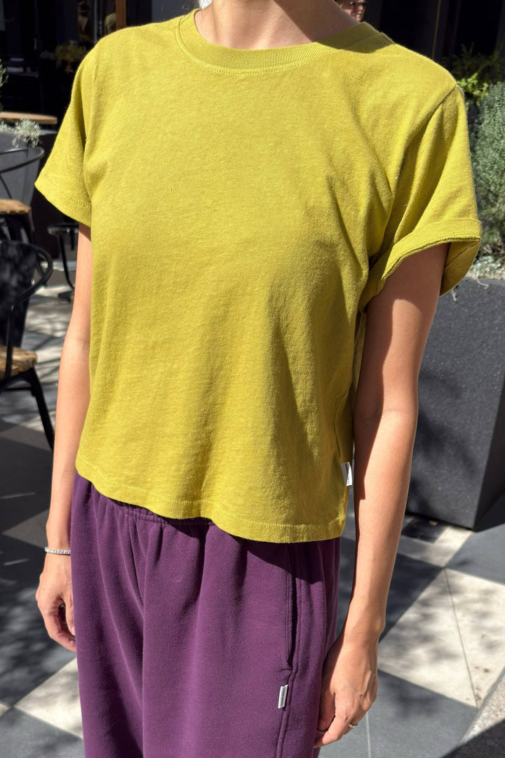 Airy Darling Tee - Golden Olive