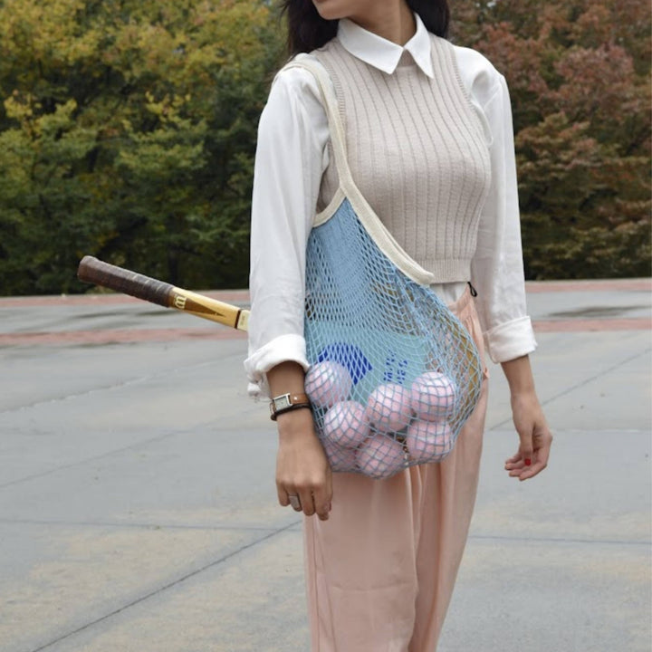 The french market bag no.2 in french blue: French blue