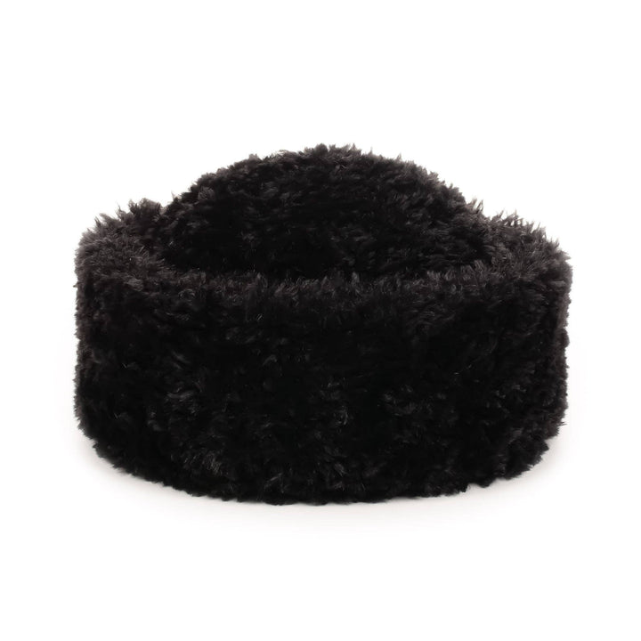 Sherpa Hat: Taupe Faux Sheepskin