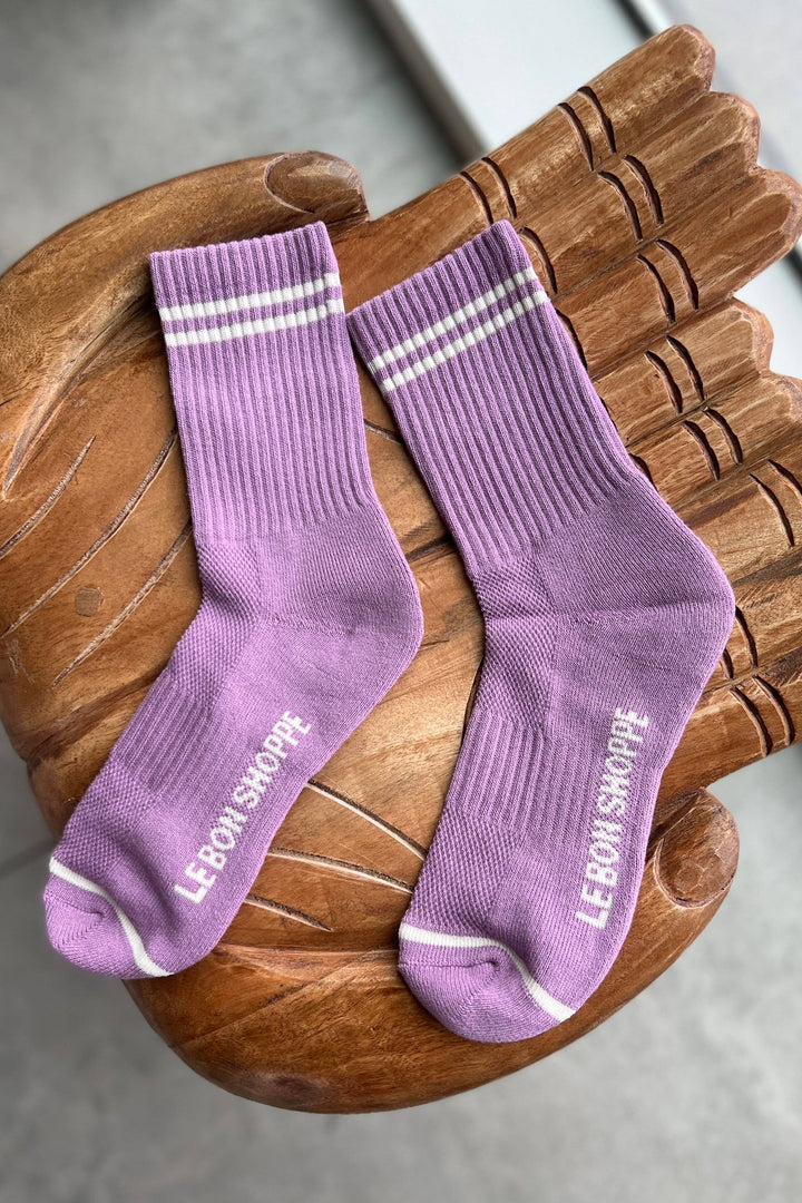 Boyfriend Socks: Pastel Sky