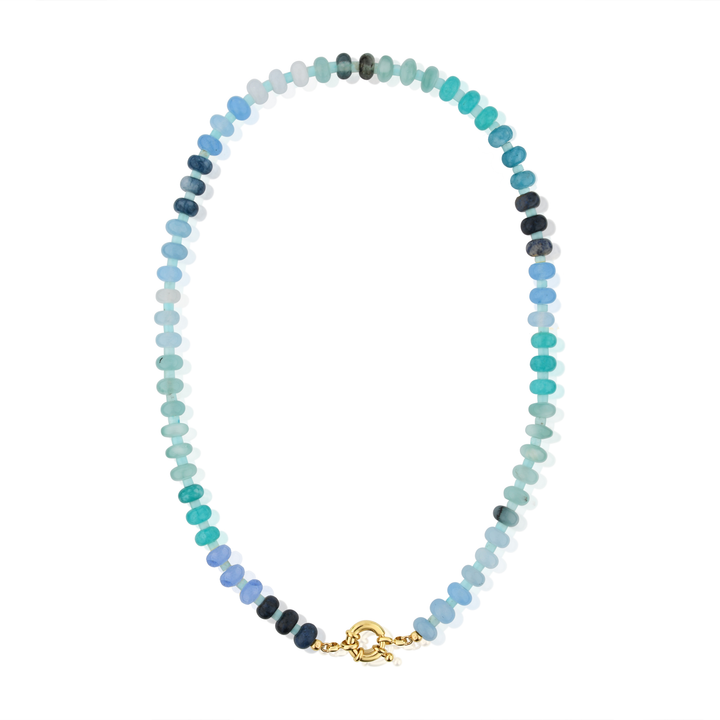 Macey Gemstone Necklace: 18" / Amalfi