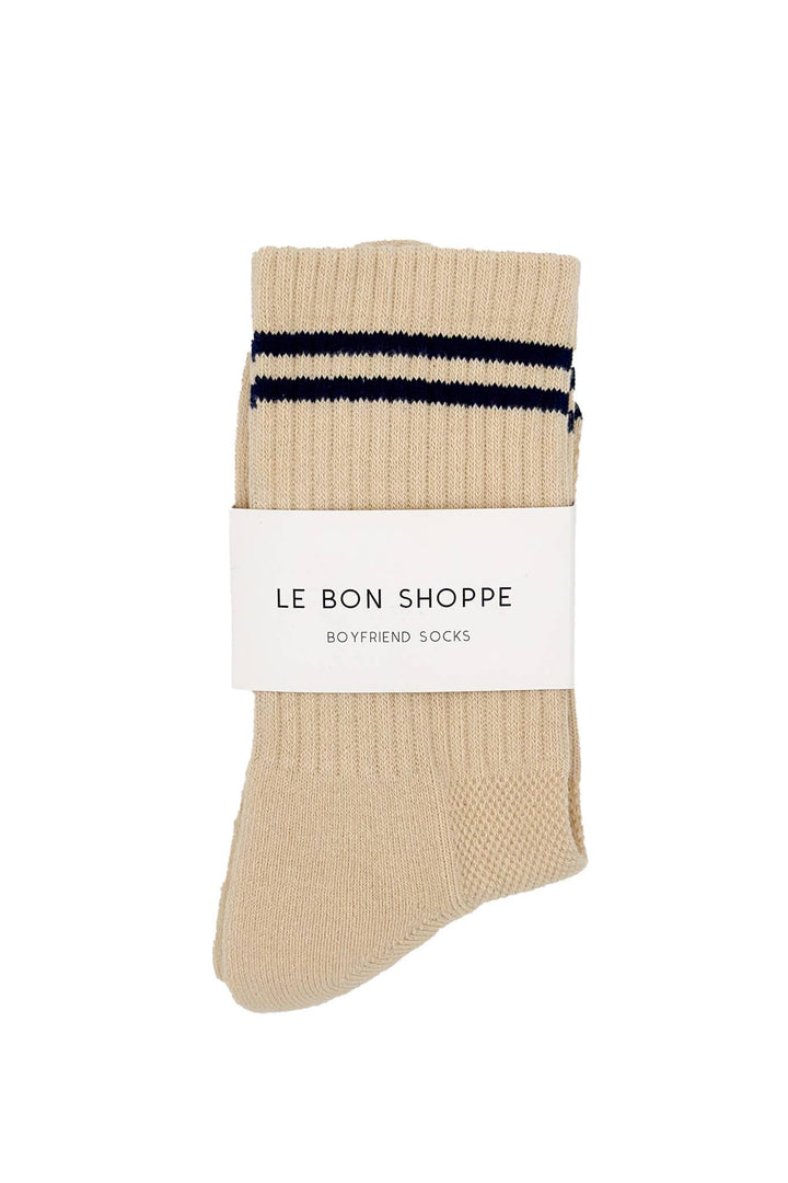 Boyfriend Socks: Cashew