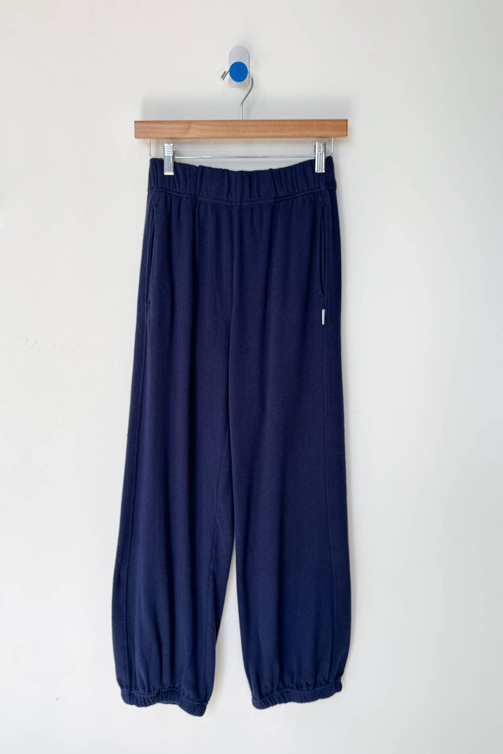 Pointelle Balloon Pants - Navy