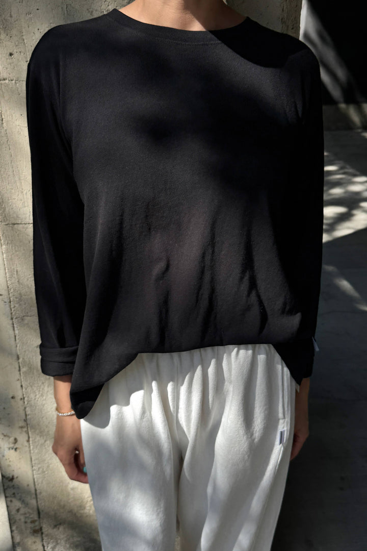 Foundation Long Sleeve Tee: Dark Cacao