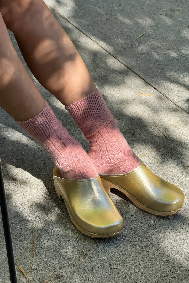 Classic Cashmere Socks: Grey Melange