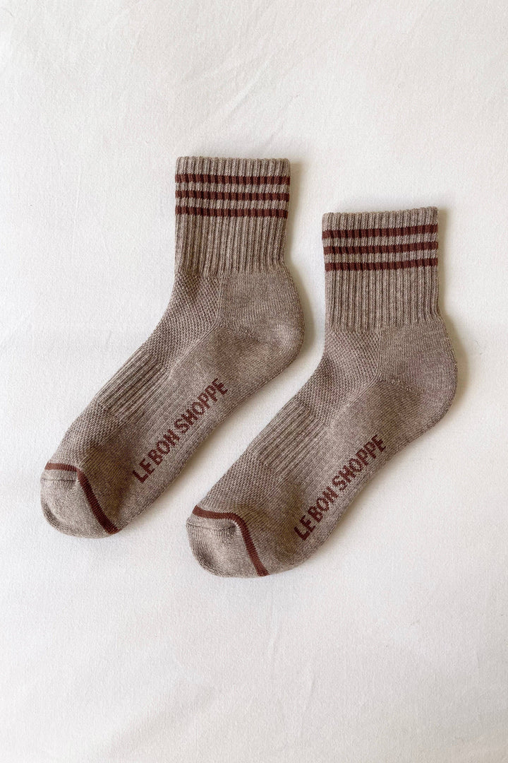 Girlfriend Socks: Mahogany