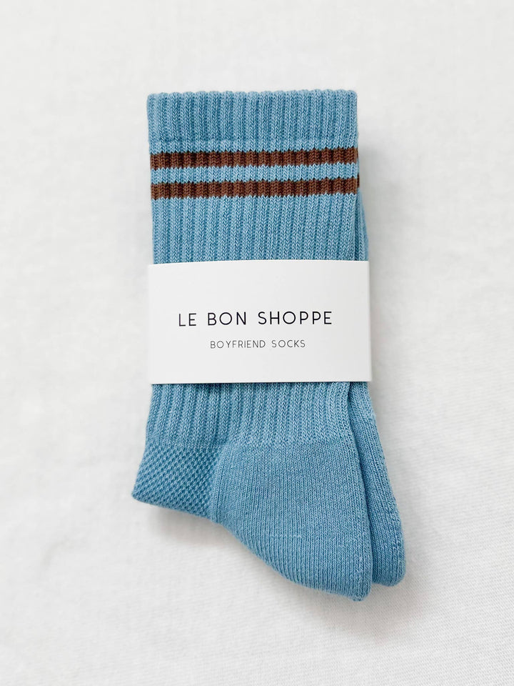 Boyfriend Socks: Lt. Grey