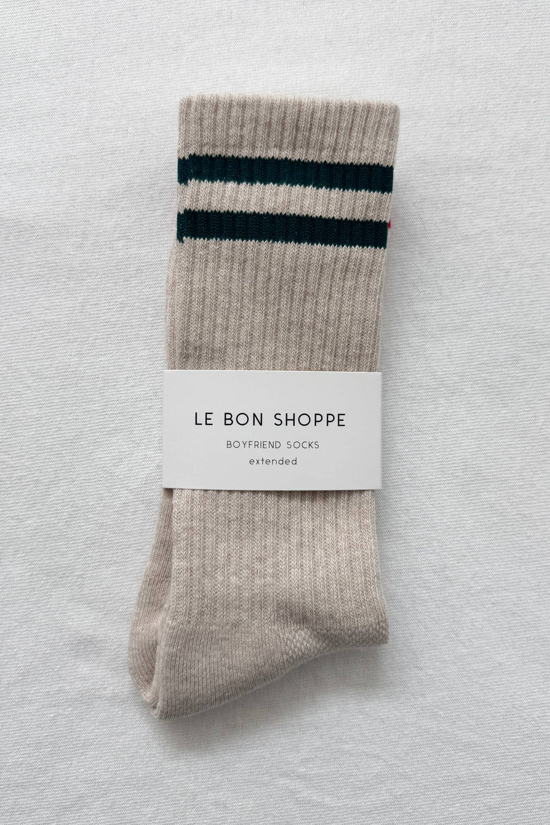 Extended Boyfriend Socks: Oatmeal