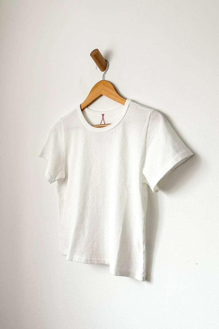 The Little Boy Tee: Vintage White