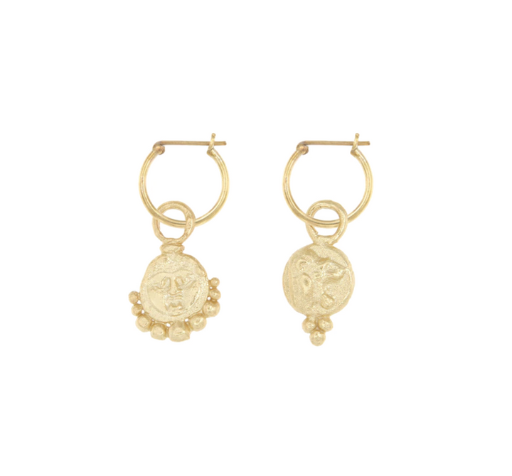 Gorgoneion Lion Hoops